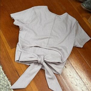 NWOT Garage Tie-Back Shirt